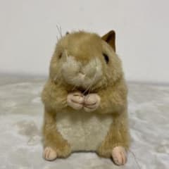 当時物 セキグチ ハムスター ぬいぐるみ 約11cm レトロ レア 鳴く m1