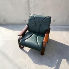 冨士ファニチアFUJI FURNITURE 本革 1人掛けソファ 1PソファB - メルカリ