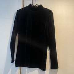 HANAEMORI ブラックベルベット タートルネックのサムネイル