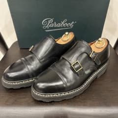 paraboot パラブーツ WILLIAM ウィリアム　ダブルモンク 黒 5Hのサムネイル