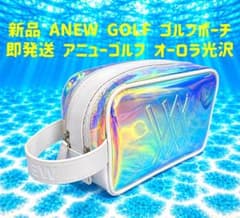 新品 ANEW GOLF アニューゴルフ ゴルフポーチ オーロラ ホログラムのサムネイル