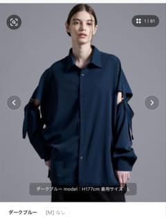 Loose ドレープトロミ 2WAY Dコードルーズシャツのサムネイル