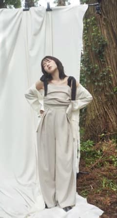 新品未使用andequal ribbon shouldercombinaison ribbon shoulder combinaison andequal - メルカリ