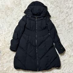 タトラス　ロングダウンコート　2way エストネーション別注　Aライン　S 黒 タトラス ロングダウンコート 2way エストネーション別注 Aライン S 黒