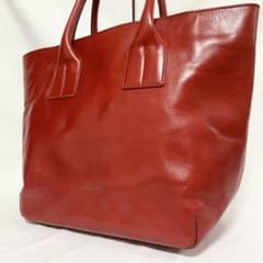 美品✨ヒロフ トートバッグ 大容量 Hロゴ 肩掛け A4 レザー ボルドー 美品✨ヒロフ トートバッグ 大容量 Hロゴ 肩掛け A4 レザー