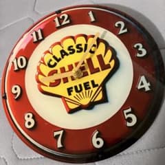 t*e様 【アメリカ雑貨】Shell シェル ヴィンテージ風 壁掛け時計 ガレーのサムネイル