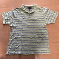 CHAPS ポロシャツ ライトグリーン ボーダー XXLのサムネイル