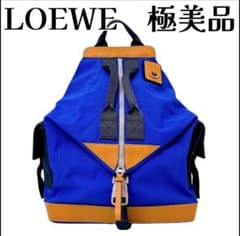 LOEWE CONVERTIBLEキャンバス×レザーコンバーチブル バックパック 