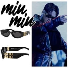 MIU MIU サングラス　黒　登坂広臣着用モデル MIU MIU サングラス 黒 登坂広臣着用モデル