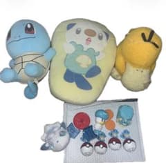 ピカピカボックス2022 ぬいぐるみ ミジュマル ゼニガメ クッション コダック