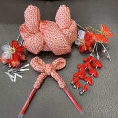 かのこ ちんころ 七五三 日本髪 成人式 髪飾り ⑤ - メルカリ