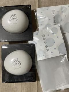 【よかせっけん】【長寿の里】泡立て用洗顔料2個セットと泡立てネットのサムネイル