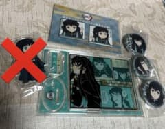 鬼滅の刃　繋がるスクエア缶バッジ　無一郎のサムネイル