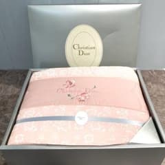 s1745 未使用 クリスチャンディオール 掛け布団 Dior 花柄 ピンク