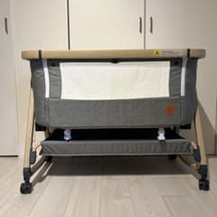 HZDMJベビーベッド/グレーの星柄キャスター付 - メルカリ