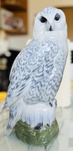 ロイヤルコペンハーゲン y Owl フクロウ 大型フィギュリン 本物保証 ロイヤルコペンハーゲン Snowy Owl フクロウ 大型フィギュリン - メルカリ