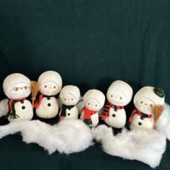 雪だるま人形セットのサムネイル