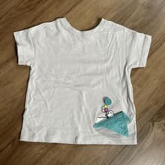 ★まとめ買い大歓迎★ シナぷしゅ　グレー Tシャツ イラスト付きポケットのサムネイル