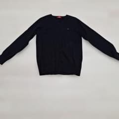 POLO Vネックニット ブラック 長袖