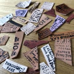 革タグ　ハンドメイド　ミックス　No.23のサムネイル