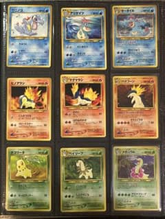 美品】旧裏 ポケモンカードプレミアムファイル1 御三家 進化コンプ 9枚