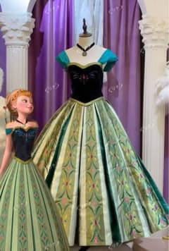 アナ 戴冠式フルセット 豪華版ドレス ディズニー コスプレ衣装 Dハロ