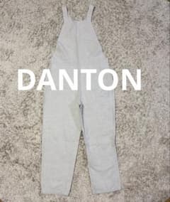 美品　DANTON コットンリネンオーバーオールのサムネイル