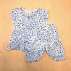 〈美品〉パジャマ 女の子 110 水色 花柄のサムネイル