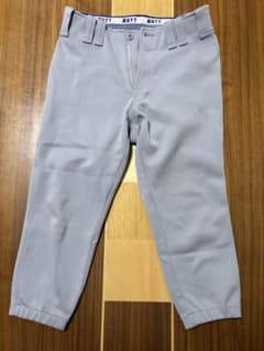 ZETT Baseball Uniform Pants, Size S, Practice Wear, Gray