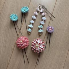 和風ヘアアクセサリーセット　七五三のサムネイル