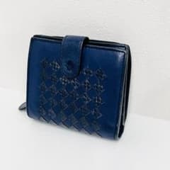 希少 ボッテガヴェネタ 二つ折り 折財布 イントレチャート レザー