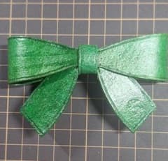 グリーン リボン ヘアクリップのサムネイル