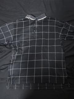 BURBERRY GOLF ポロシャツ ブラック チェック柄のサムネイル