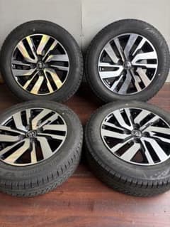 トヨタタンク純正14インチアルミホイール☆165/65/14VRX3バリ山付き トヨタタンク純正14インチアルミホイール☆165/65/14VRX3バリ山付き