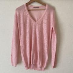 ERMANNO SCERVINO ピンク ケーブルニット ERMANNO SCERVINO ピンク Vネック ニット - メルカリ