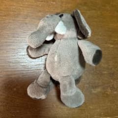 ゾウ ぬいぐるみ マスコット グレーのサムネイル