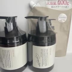 cocone クレイクリームシャンプー ポンプ380g 2本(おまけ付き)のサムネイル