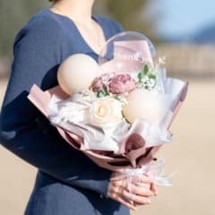 バルーンブーケ Mサイズ くすみカラー 誕生日 出産祝い 記念日 プレゼントのサムネイル