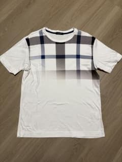 ブラックレーベルクレストブリッジ ホワイト CBチェック TシャツM 