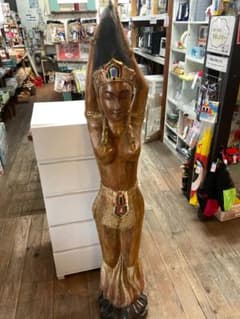 特大】木彫り 女神像 高さ154cm エスニック 彫刻 オブジェ 置物 m89088040098_1.jpg?1769477816