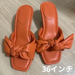 room306 CONTEMPORARY オレンジ リボン ミュールのサムネイル