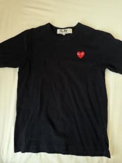 PLAY COMME des GARÇONS ハートロゴ 半袖Tシャツ ブラックのサムネイル