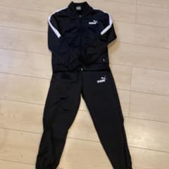 PUMA キッズ ジャージセットアップ ブラック 130cmのサムネイル