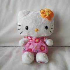 激レア サンリオ キティ 45周年記念 ぬいぐるみ ハイビスカス - メルカリ