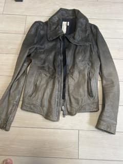 ディーゼル　グレー レザー ジャケット サイズ48 ディーゼル グレー レザー ジャケット サイズ48 - メルカリ