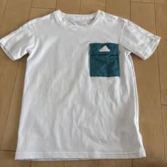 adidas Tシャツ ホワイト×グリーン 140のサムネイル