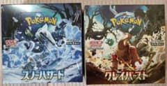 ポケモンカード　クレイバースト・スノーハザード　各1BOX シュリンク付きのサムネイル