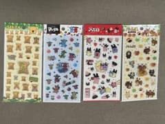 ぷくシャカシール 4種セット マーブル アポロ　パイの実 コアラのマーチ③のサムネイル
