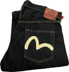 新品未使用】旧EVISU 13oz 夏用2000T 赤耳40x32カモメ - メルカリ