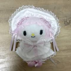 マイメロディ マスコットホルダー サンリオ ホワイトフリルデザイン